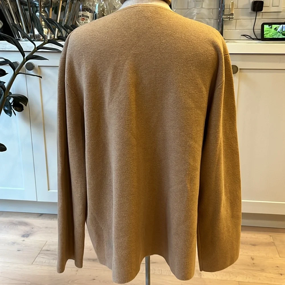 J. Crew Camel Wool Blend Cardigan with Gold Buttons - Picture 9 of 12